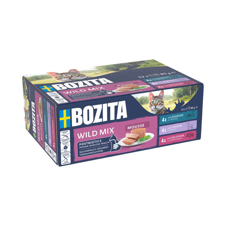BOZITA Katzen-Nassfutter Mousse Wild Mix